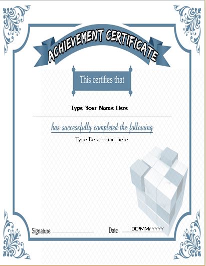 Business Certificate Template