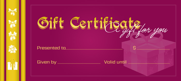 scentsy gift certificate template