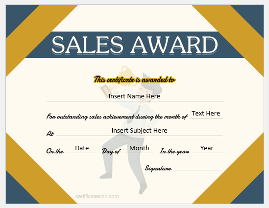 Sales Certificate Template Best Template Ideas