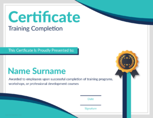 Training Completion Certificate