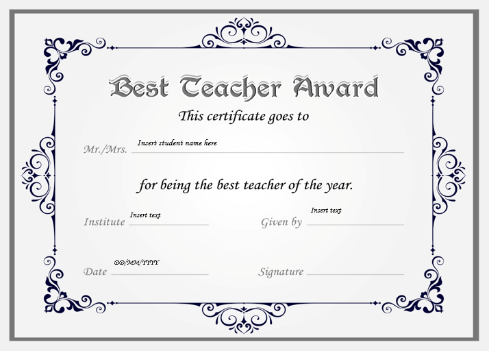best-teacher-award-certificates-professional-certificate-templates