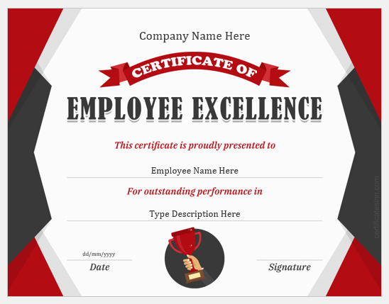 5 Best Certificates Of Employee Excellence Professional Certificate ...