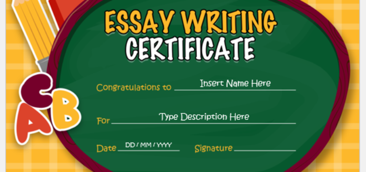 Best Essay Writing Certificate