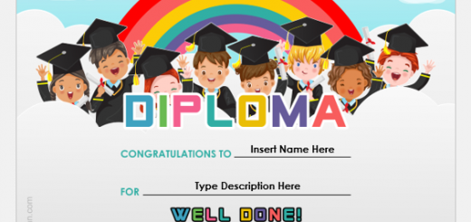 Diploma certificate template