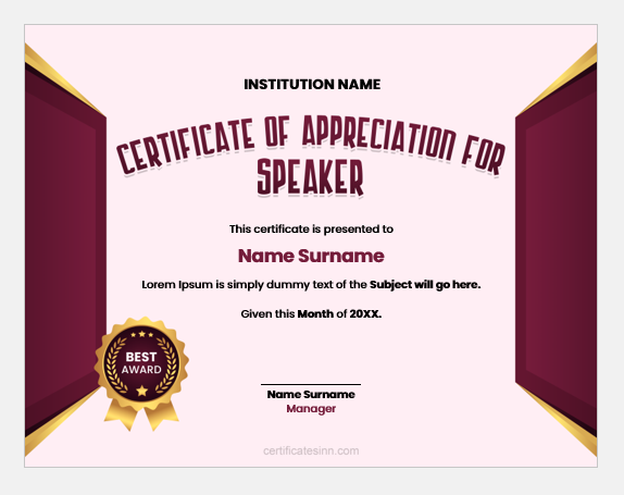 certificate-of-appreciation-for-speaker-edit-text-print