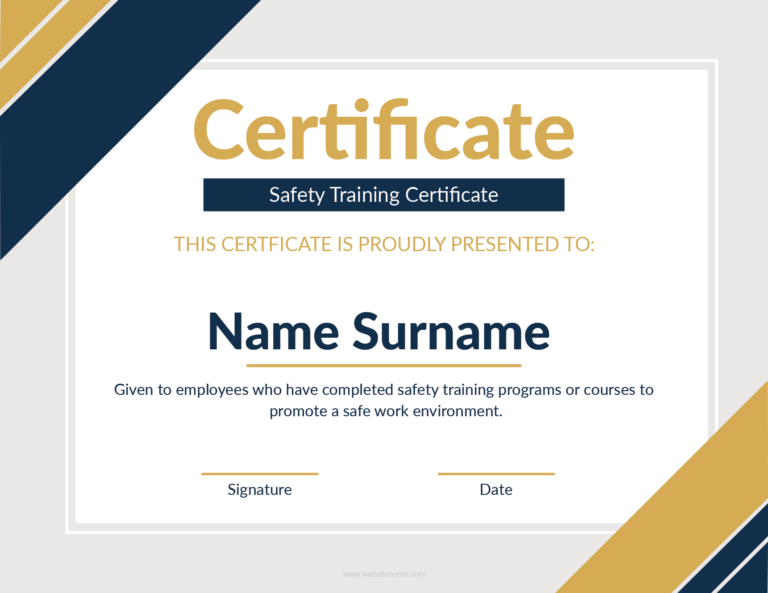 NATIONAL SAFETY COMPLIANCE CERTIFICATE OF TRAINING intelligence overview